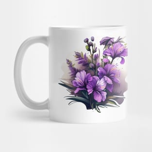 Purple Flowers Mug